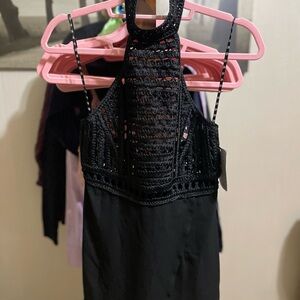 Nordstrom Elegant Black Dress/ shorts